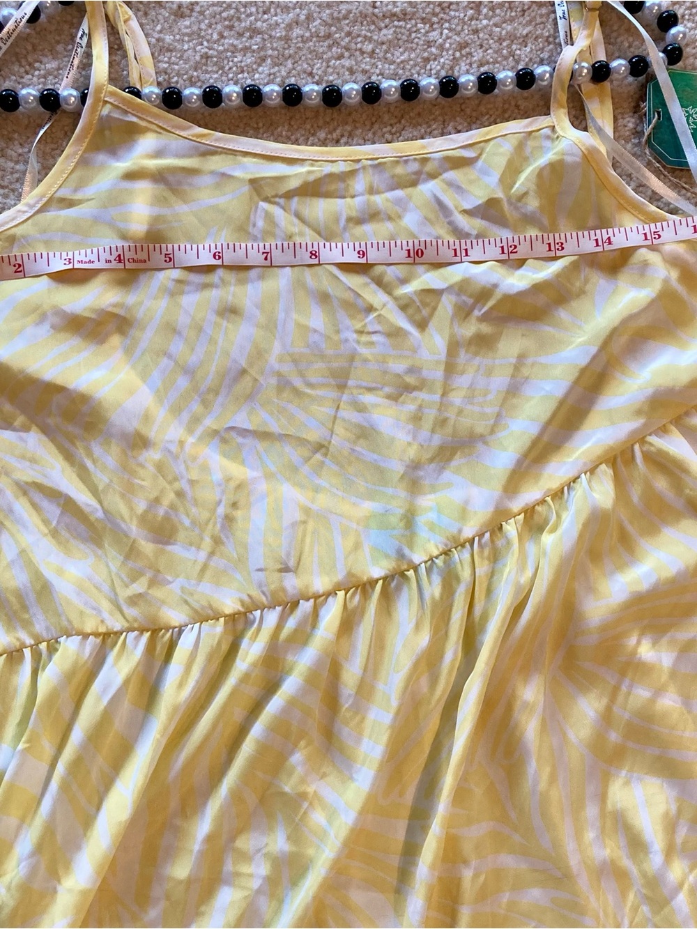 Sleeveless Yellow Maxi Dress - Picture 9 of 10